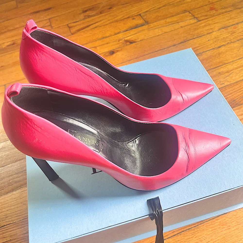 LANVIN pink pumps Sz 40